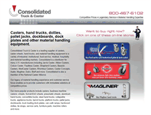 Tablet Screenshot of consolidatedcaster.com